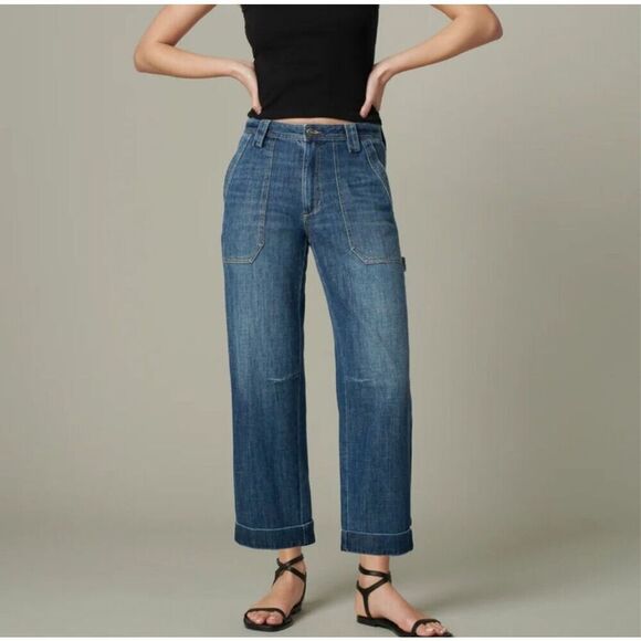 NEW JOE’S The Relaxed Carpenter Jeans Womens Size 29 Blue Denim Echelon Mid-Rise - Picture 1 of 16